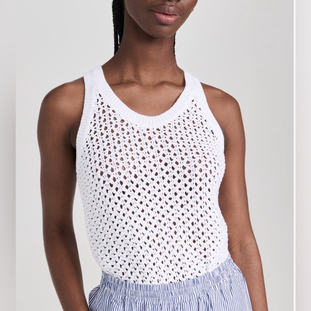 Vince Mesh Knit Tank Top